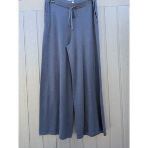 Haven Well Within 2025 Viscose Blend Wide Leg Pants, Large Bluish Gray